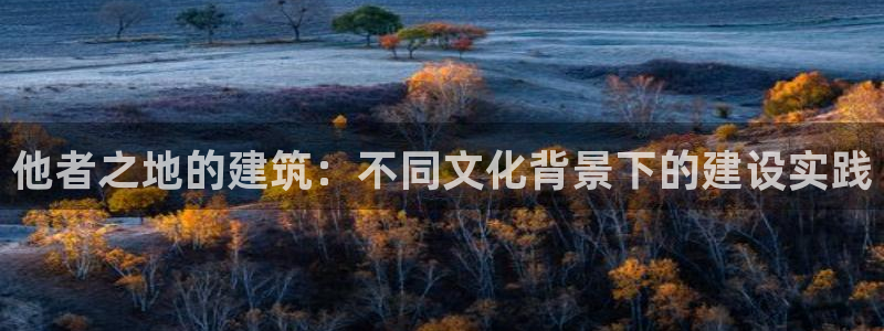 富联娱乐注册：他者之地的建筑：不同文化背景下的建设实践