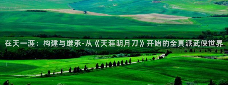 天富娱乐联772332：在天一涯：构建与继承-从《天涯明月刀》开始的全真派武侠世界