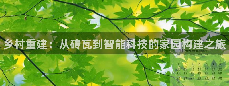 富联娱乐招商命判官333OO：乡村重建：从砖瓦到智能科技的家园构建之旅