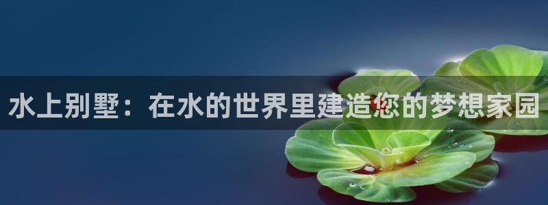 富联娱乐登录地址查询：水上别墅：在水的世界里建造您的梦想家园