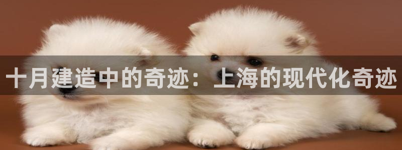 富联娱乐招商天333OO判官：十月建造中的奇迹：上海的现代化奇迹