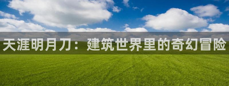 富联娱乐注册解判官333OO：天涯明月刀：建筑世界里的奇幻冒险