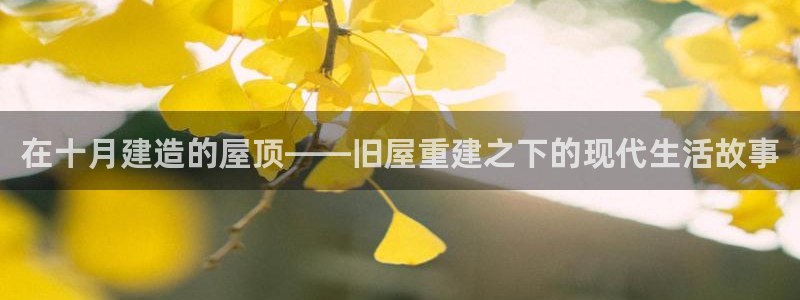 富联娱乐最厉害三个网站：在十月建造的屋顶——旧屋重建之下的现代生活故事