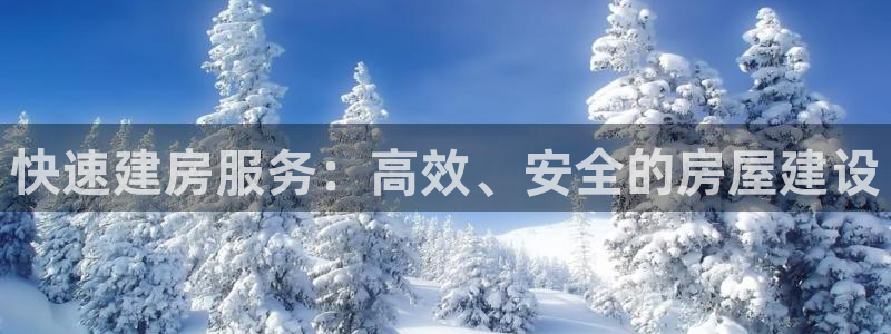 富联娱乐客户端官网：快速建房服务：高效、安全的房屋建设