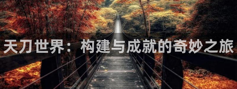 富联娱乐开户费用多少：天刀世界：构建与成就的奇妙之旅