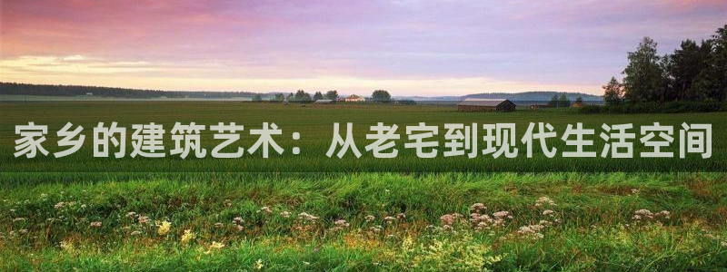 富联娱乐平台登录不上去：家乡的建筑艺术：从老宅到现代生活空间