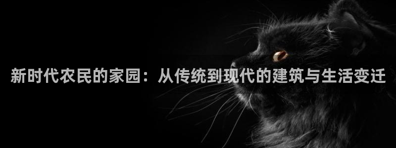 富联娱乐乃67五壹叁八：新时代农民的家园：从传统到现代的建筑与生活变迁