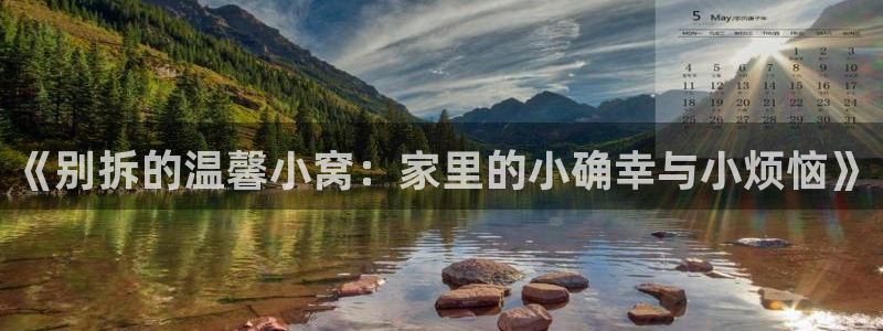 富联娱乐代理怎么样做：《别拆的温馨小窝：家里的小确幸与小烦恼》